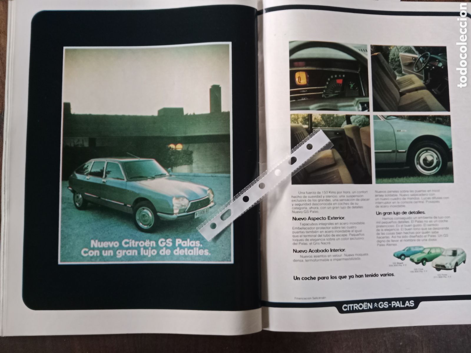 Otros Art&iacute;culos de Coleccionismo en Papel: Publicidad autom&oacute;vil Citroen gs palas de 1975