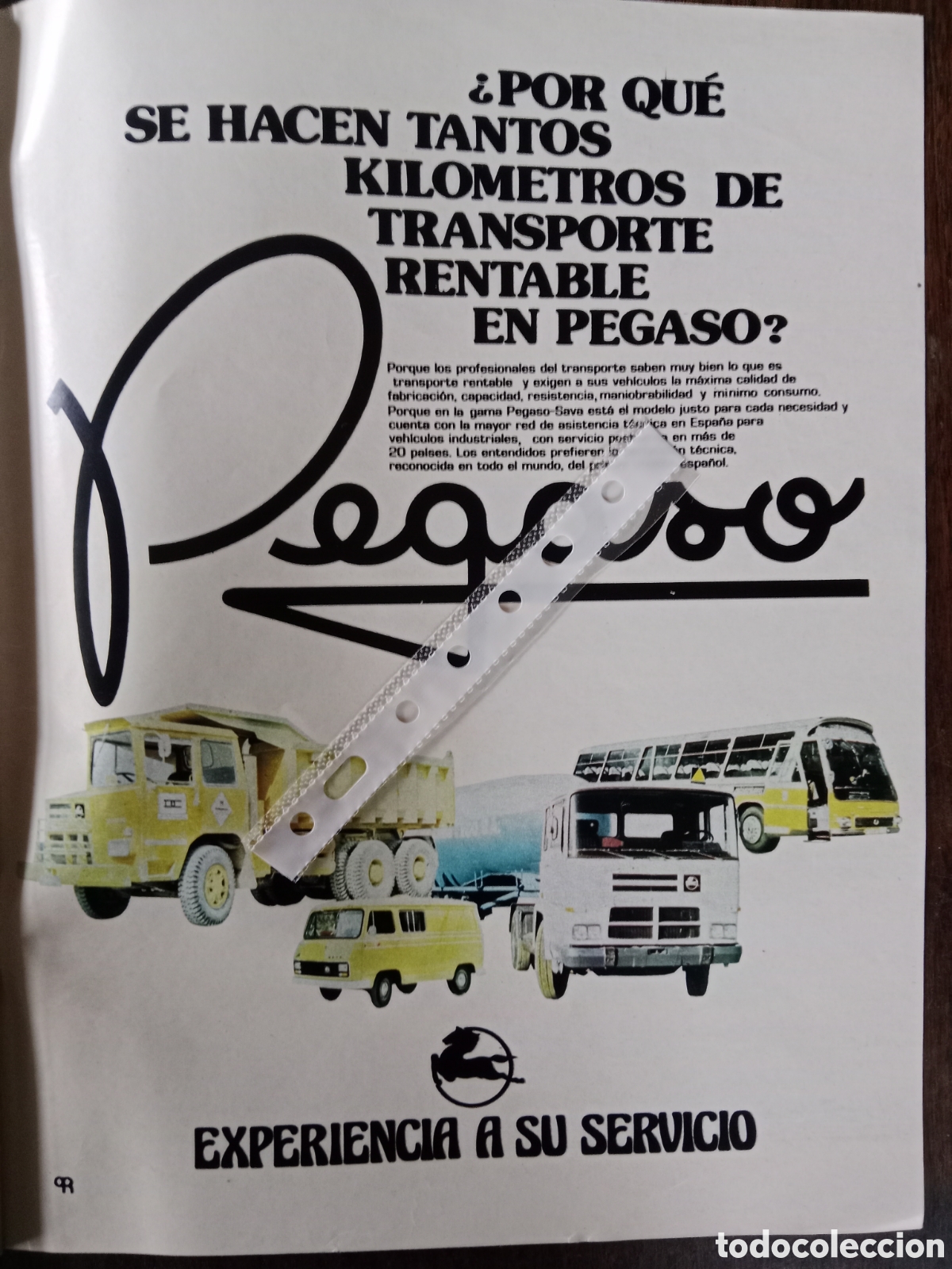Otros Art&iacute;culos de Coleccionismo en Papel: Publicidad cami&oacute;n Pegaso 2080 3076 de 1975