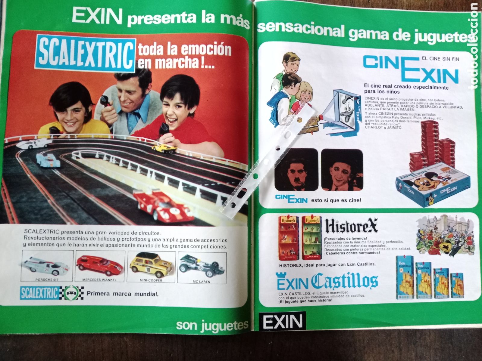 Otros Art&iacute;culos de Coleccionismo en Papel: Publicidad juguetes exin Scalextric de 1972