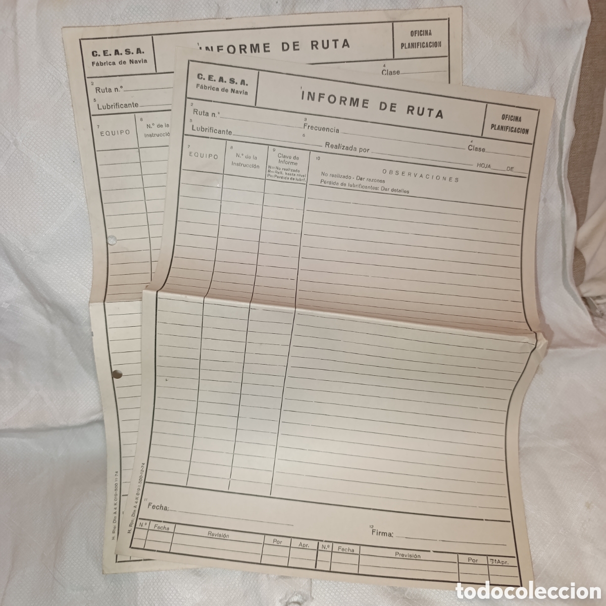 Otros Art&iacute;culos de Coleccionismo en Papel: Navia, Asturias,informe ruta,partes de trabajo Ceasa