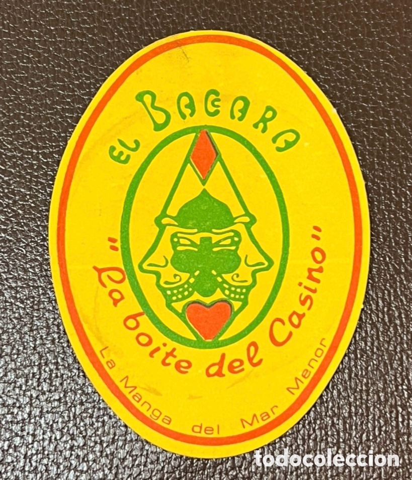 Otros Art&iacute;culos de Coleccionismo en Papel: Posavasos. El Baccara. La Boite del Casino. La Manga del Mar Menor. Murcia. A&ntilde;os 70.