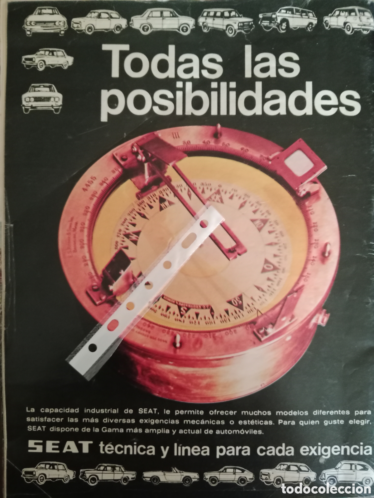 Otros Art&iacute;culos de Coleccionismo en Papel: Publicidad autom&oacute;vil Seat de 1971