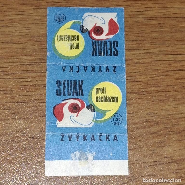 Otros Art&iacute;culos de Coleccionismo en Papel: Envoltura de chicle SEVAK 1965 Checoslovaquia comunista