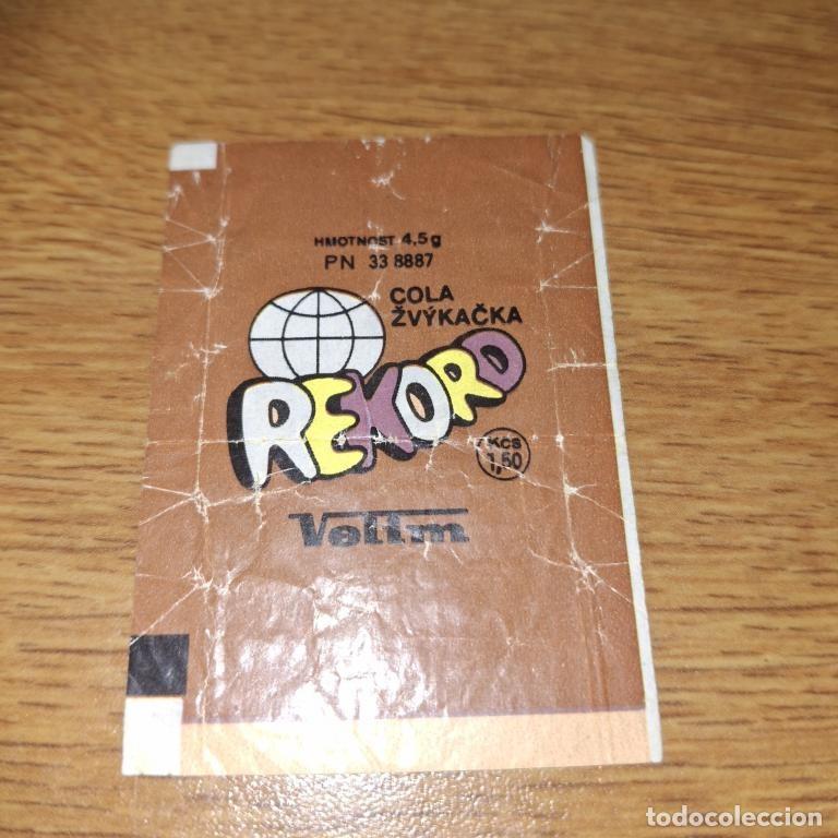 Otros Art&iacute;culos de Coleccionismo en Papel: Envoltura de chicle Velim REKORD Cola 1990s Checoslovaquia comunista