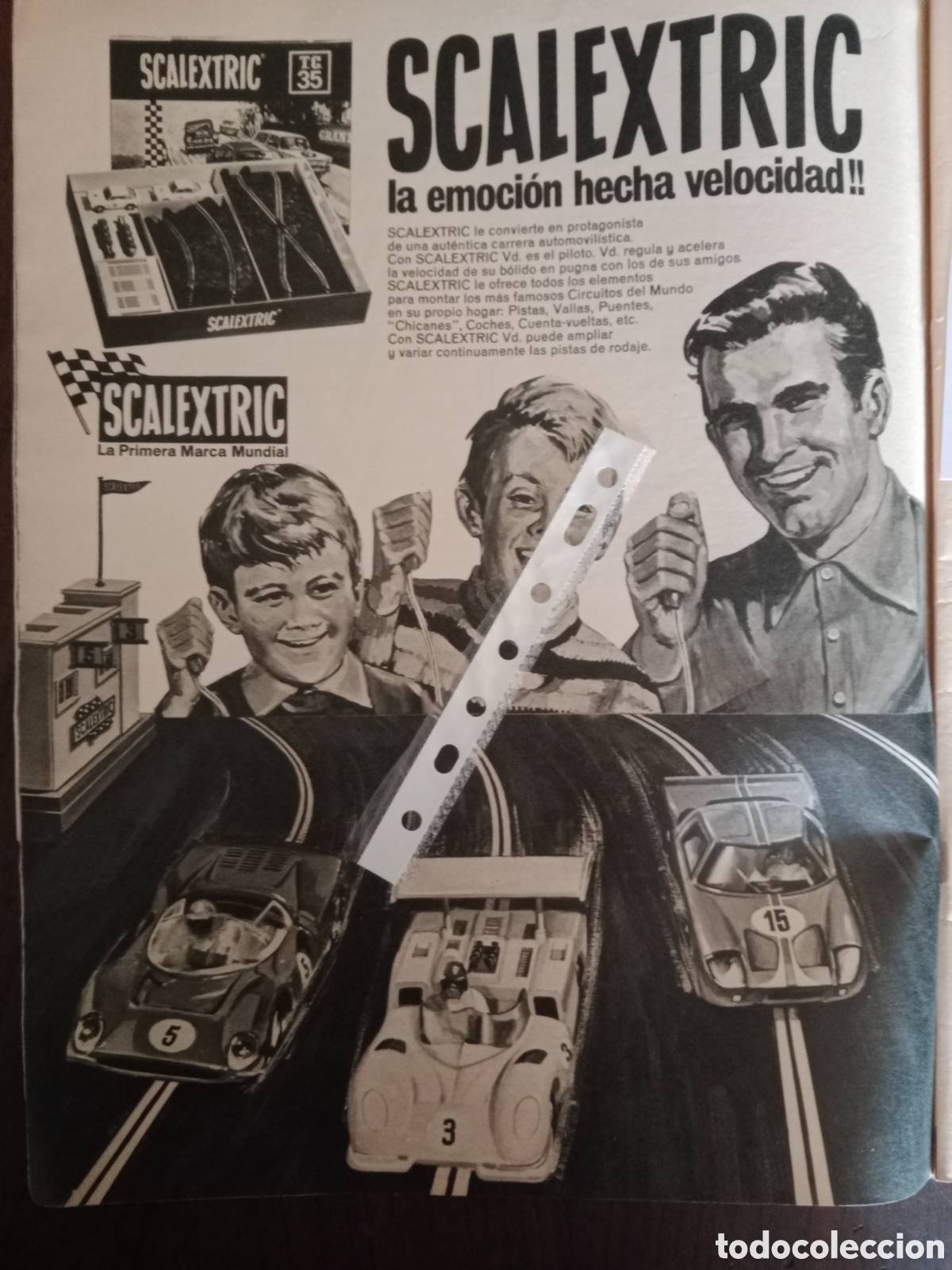 Otros Art&iacute;culos de Coleccionismo en Papel: Publicidad autom&oacute;vil Scalextric de 1969