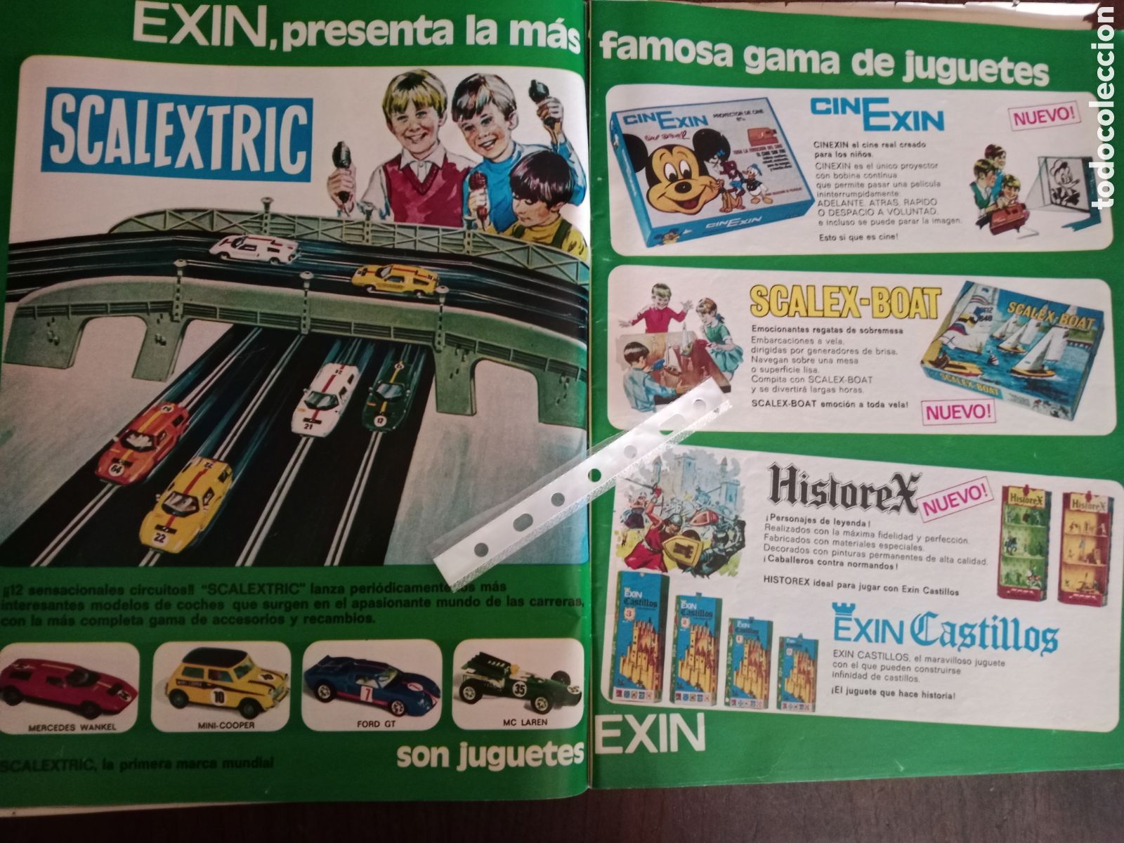 Otros Art&iacute;culos de Coleccionismo en Papel: Publicidad juguetes exin Scalextric de 1971