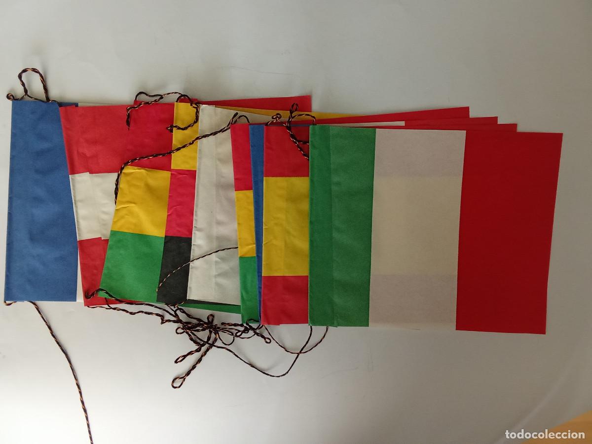 Paper Collecting Others: Guirnalda tira de banderas verbena a&ntilde;os 60 - 70 sin uso