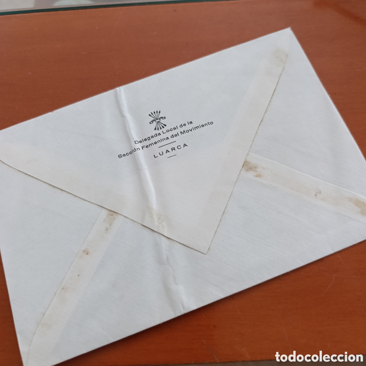 Otros Art&iacute;culos de Coleccionismo en Papel: Luarca,&rdquo;Delegada Local de la Secci&oacute;n Femenina del Movimiento&rdquo;,sobre con membrete