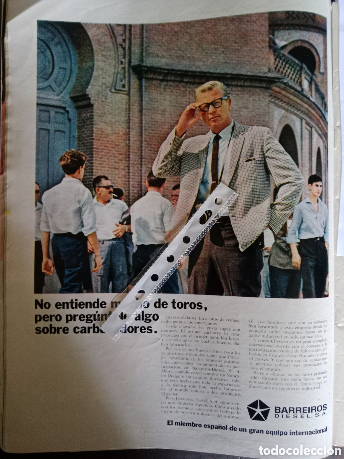 Otros Art&iacute;culos de Coleccionismo en Papel: Publicidad autom&oacute;vil Barreiros de 1968 Chrysler
