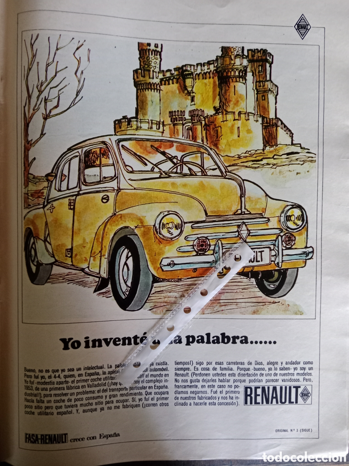 Otros Art&iacute;culos de Coleccionismo en Papel: Publicidad autom&oacute;vil Renault 4-4 de 1967