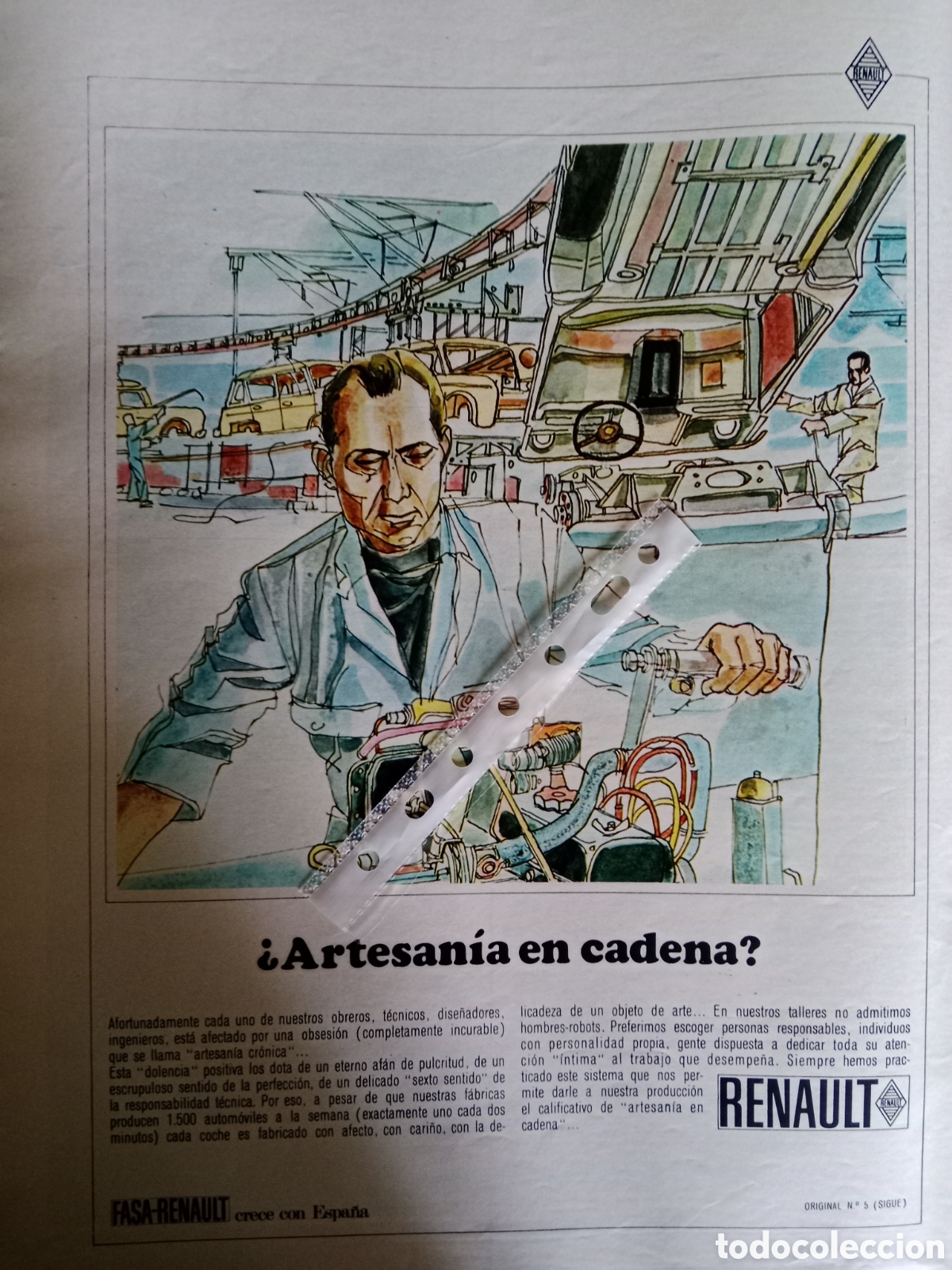 Otros Art&iacute;culos de Coleccionismo en Papel: Publicidad autom&oacute;vil Renault de 1967