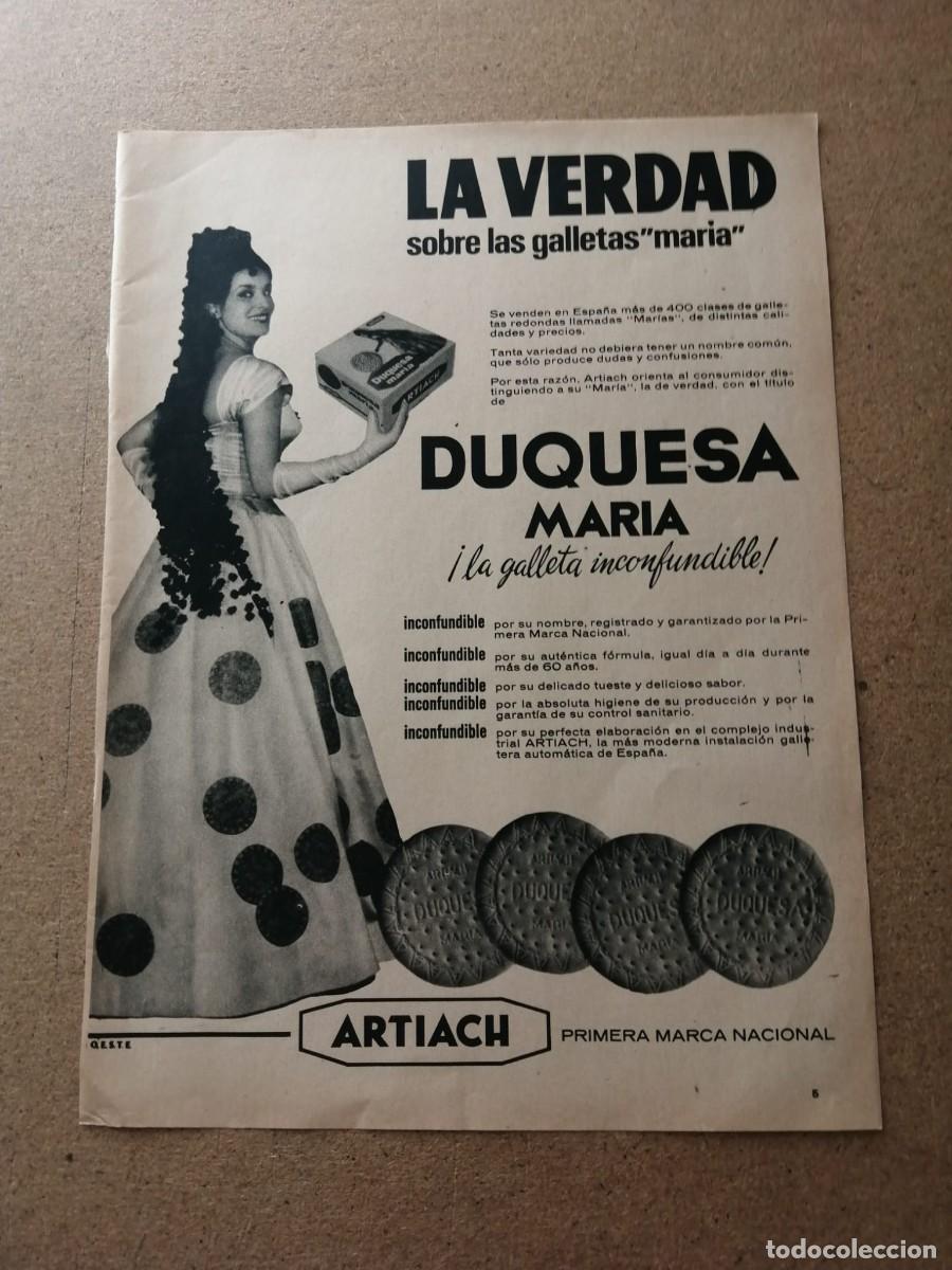 Altri oggetti di carta: ANUNCIO. GALLETAS MARIA DUQUESA