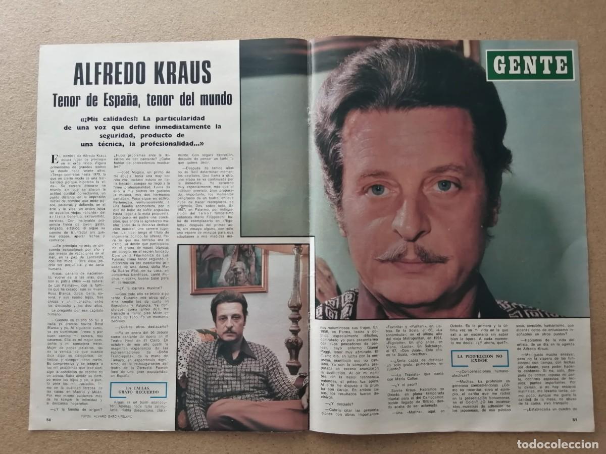 Otros Art&iacute;culos de Coleccionismo en Papel: REPORTAJE. ALFREDO KRAUS