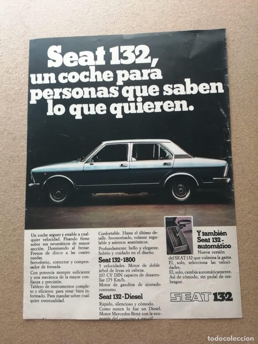 Otros Art&iacute;culos de Coleccionismo en Papel: ANUNCIO. SEAT 132...