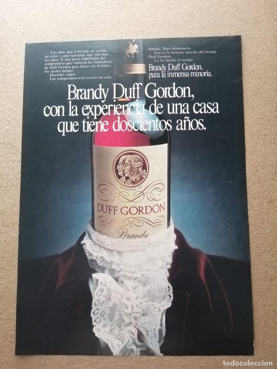 Otros Art&iacute;culos de Coleccionismo en Papel: ANUNCIO. BRANDY DUFF GORDON