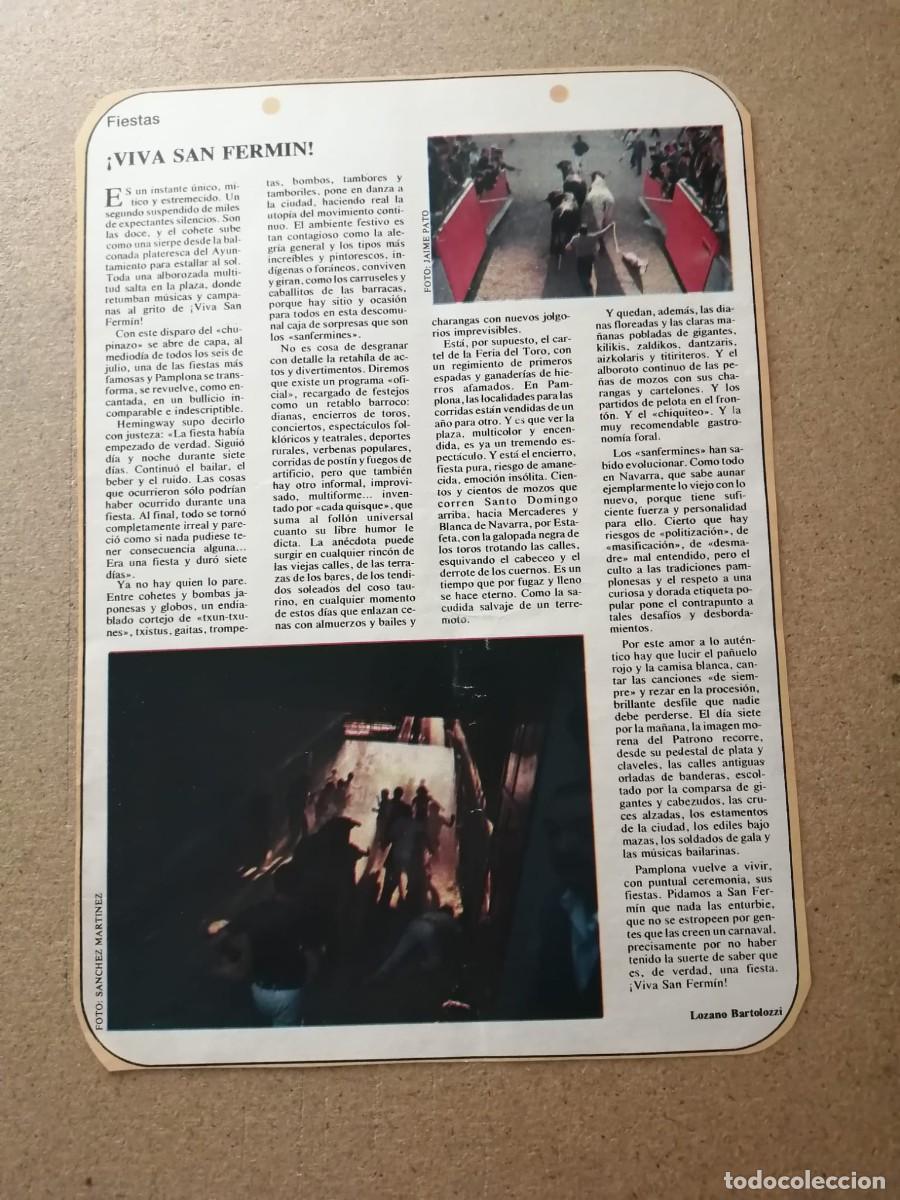 Otros Art&iacute;culos de Coleccionismo en Papel: ARTICULO DE REVISTA . VIVA SAN FERMIN