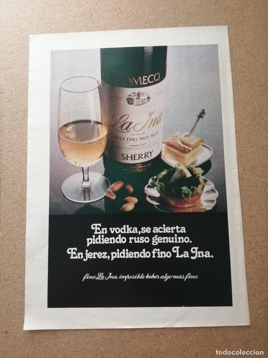 Otros Art&iacute;culos de Coleccionismo en Papel: ANUNCIO. FINO LA INA