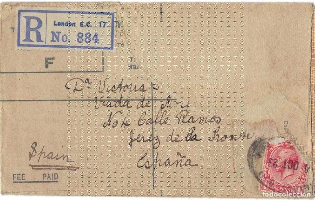 Otros Art&iacute;culos de Coleccionismo en Papel: 1923 SOBRE DE LONDRES A JEREZ DE LA FRONTERA M21