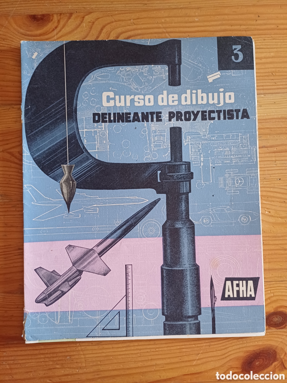 Otros Art&iacute;culos de Coleccionismo en Papel: Curso de dibujo delineante proyectista Revista fasciculo 3 AFHA
