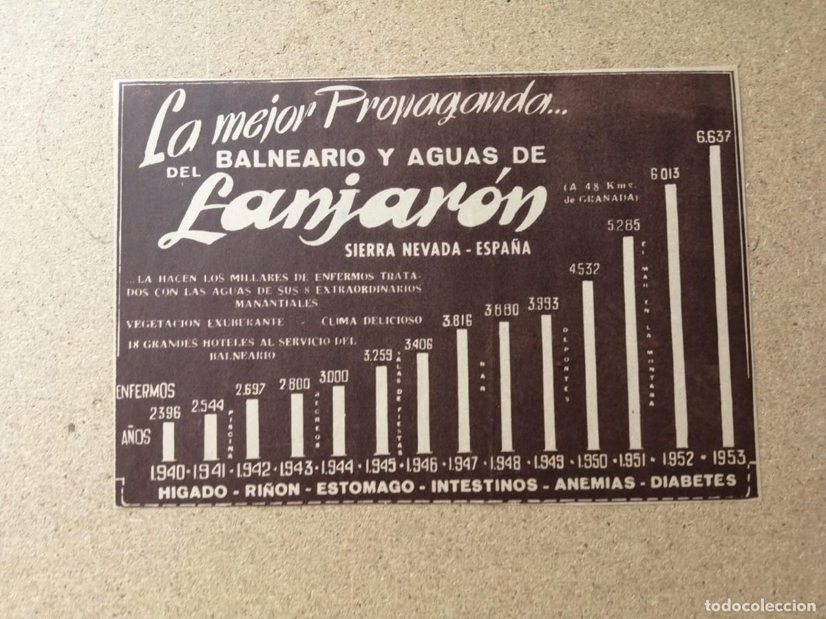 Otros Art&iacute;culos de Coleccionismo en Papel: ANUNCIO. AGUA LANJARON