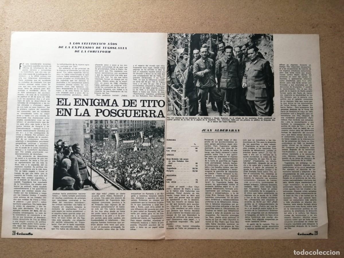 Otros Art&iacute;culos de Coleccionismo en Papel: REPORTAJE. EL ENIGMA DE TITO EN LA POSGUERRA