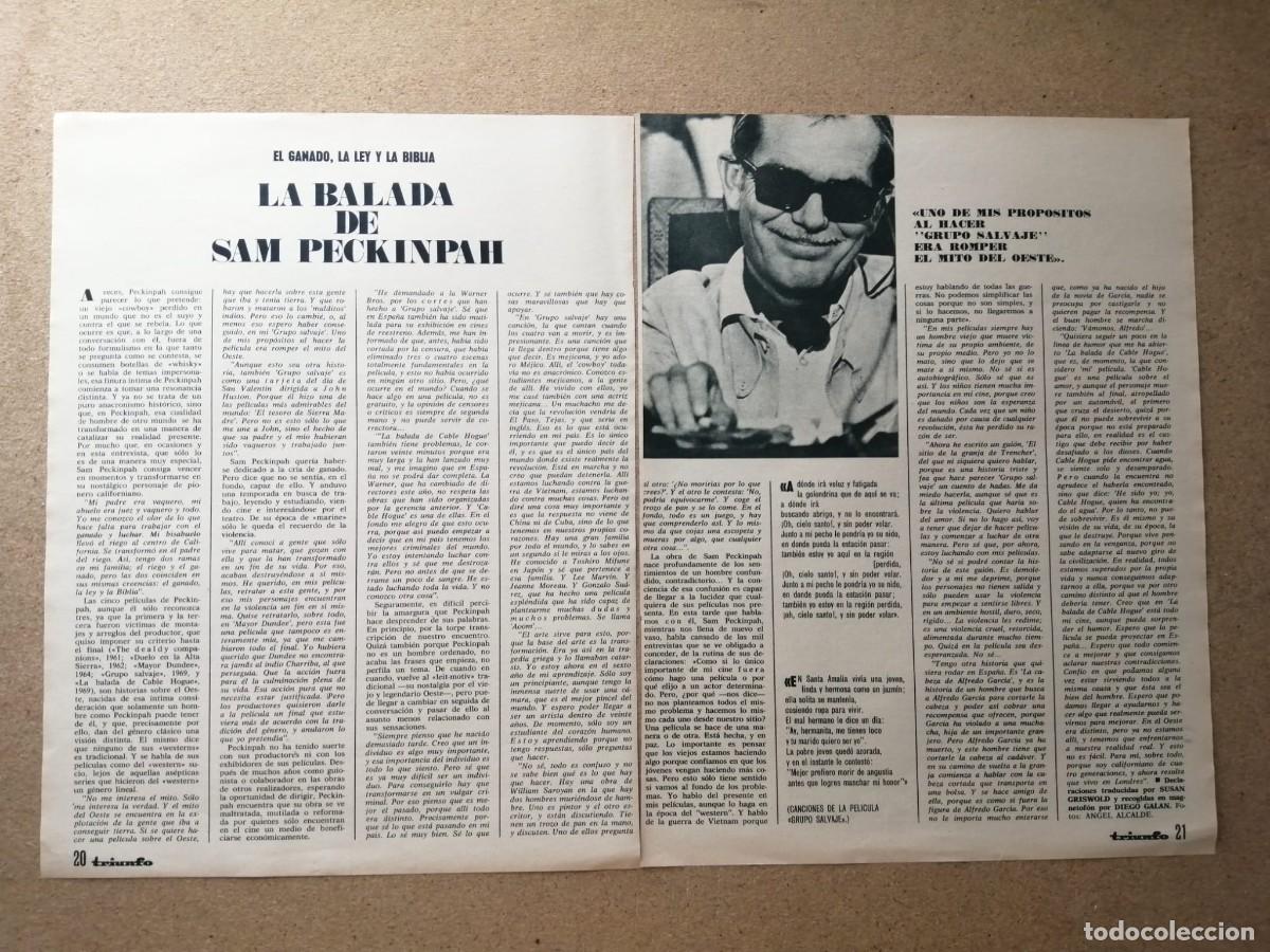 Otros Art&iacute;culos de Coleccionismo en Papel: REPORTAJE. LA BALADA DE CABLE HOGUE, DE SAM PECKINPAH