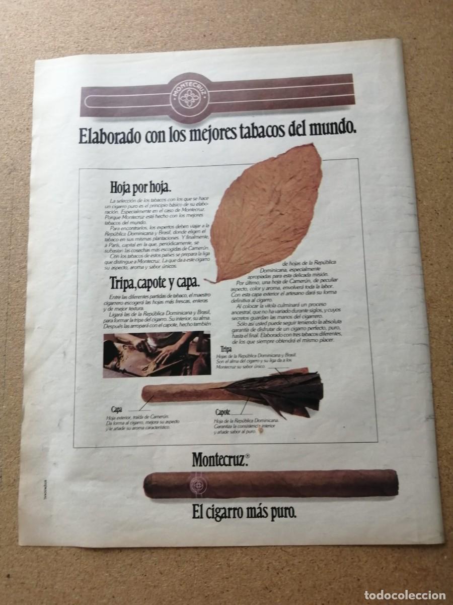 Otros Art&iacute;culos de Coleccionismo en Papel: ANUNCIO. CIGARROS MONTECRUZ