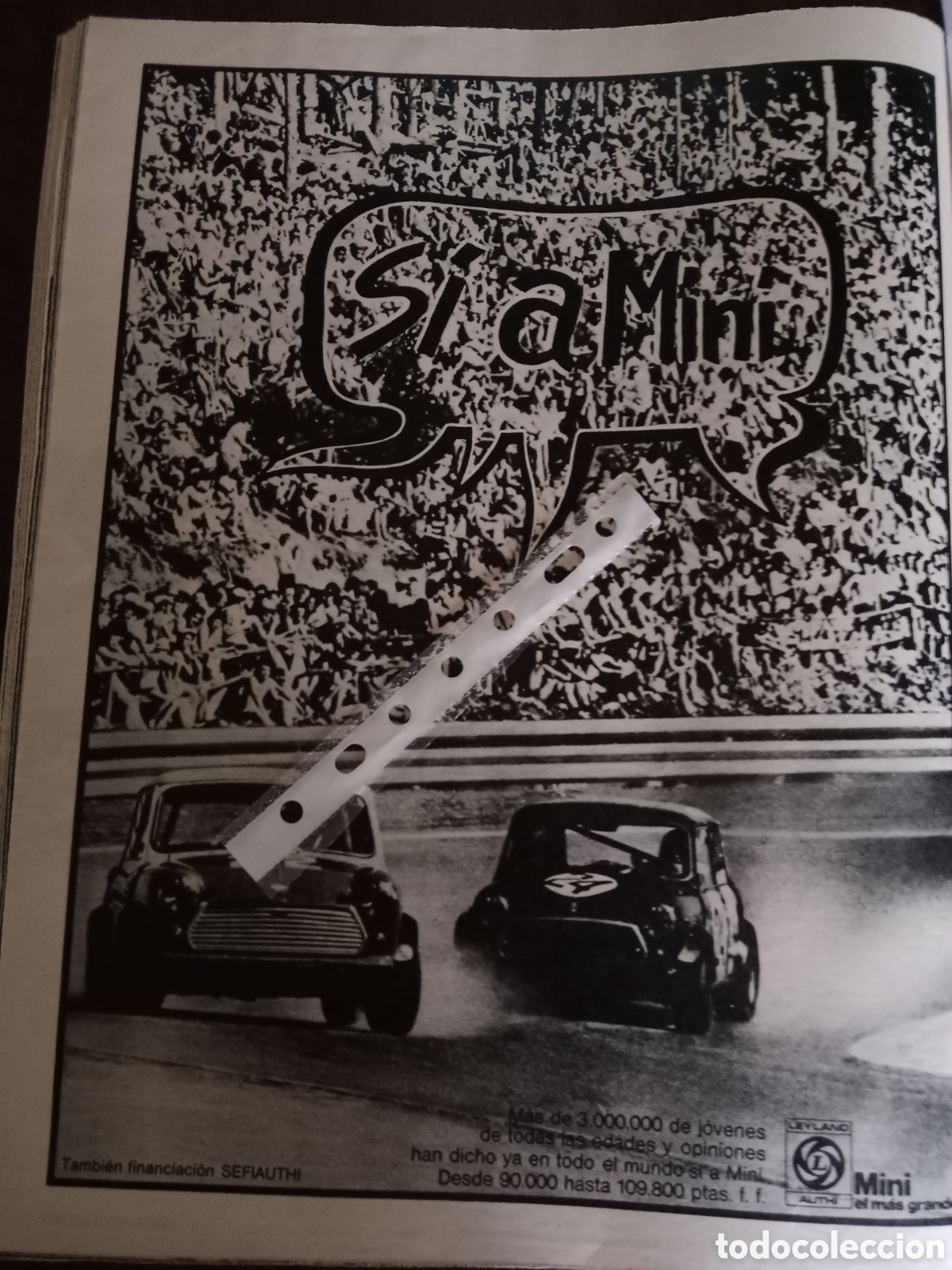 Otros Art&iacute;culos de Coleccionismo en Papel: Publicidad autom&oacute;vil mini authi de 1973