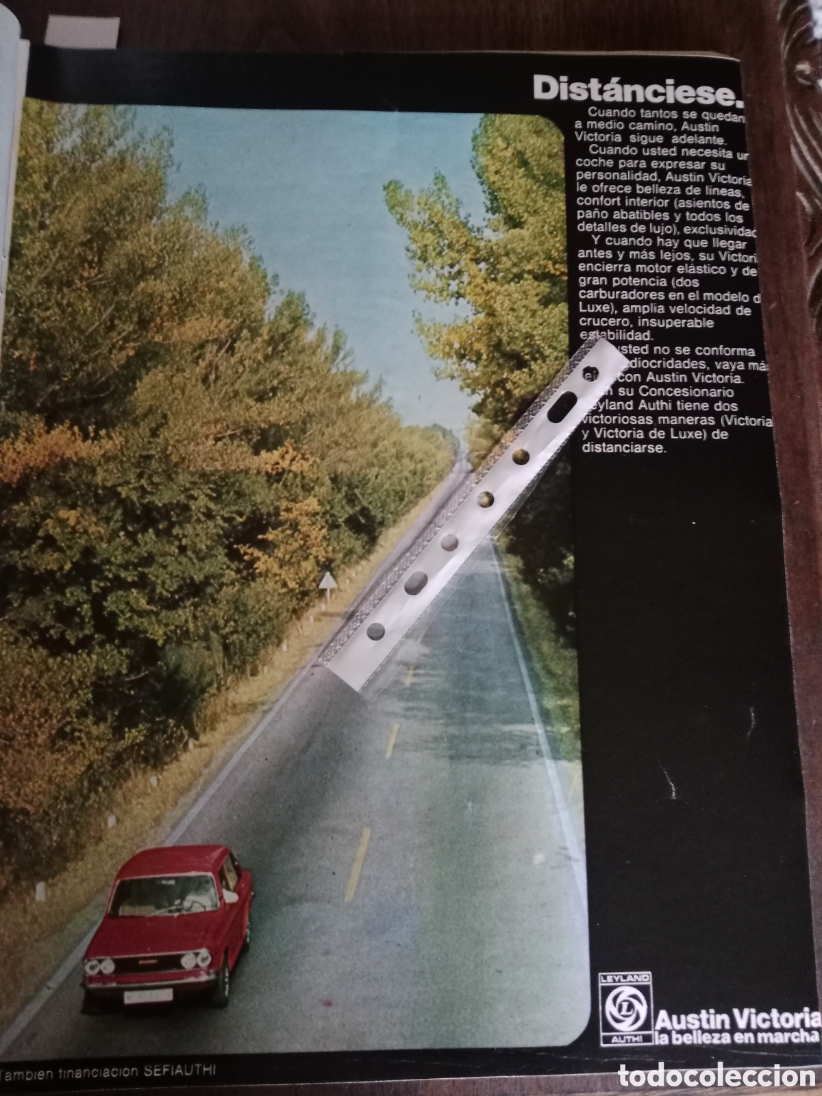 Otros Art&iacute;culos de Coleccionismo en Papel: Publicidad autom&oacute;vil Austin victoria authi de 1973
