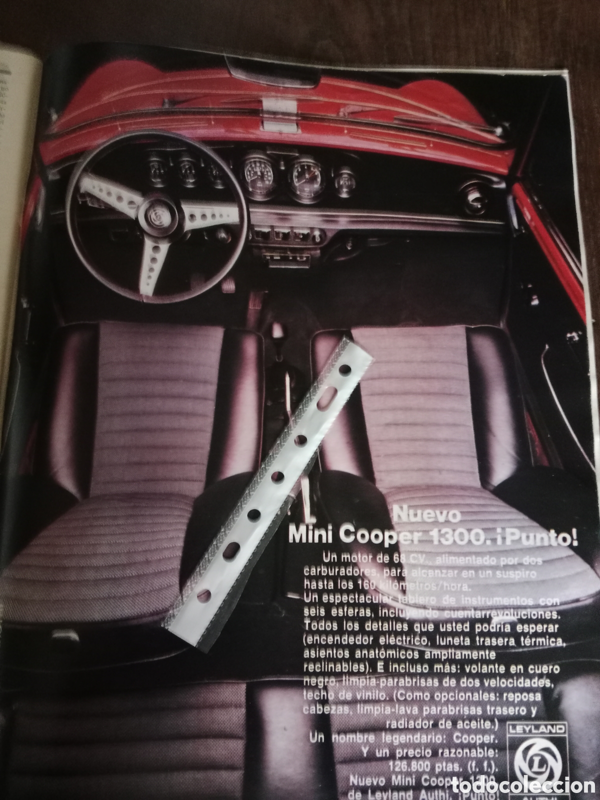 Otros Art&iacute;culos de Coleccionismo en Papel: Publicidad autom&oacute;vil mini Cooper 1300 authi de 1973