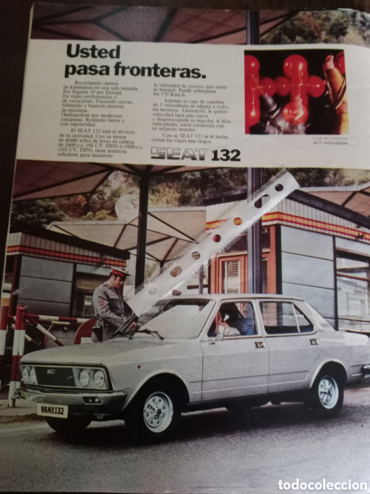 Collectionnisme Papier divers: Publicidad autom&oacute;vil Seat 132 de 1974