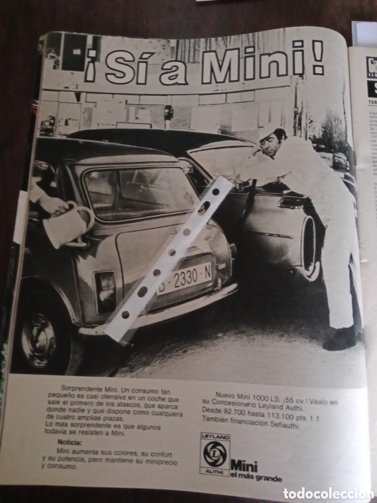 Sammelleidenschaft Andere Papierartikel: Publicidad autom&oacute;vil mini authi de 1974