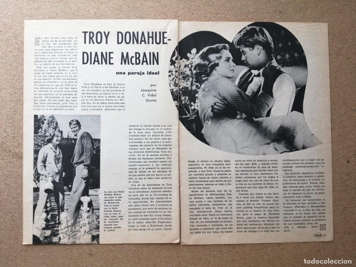 Otros Art&iacute;culos de Coleccionismo en Papel: REPORTAJE. TROY DONAHUE Y DIANE McBAIN, UNA PAREJA IDEAL