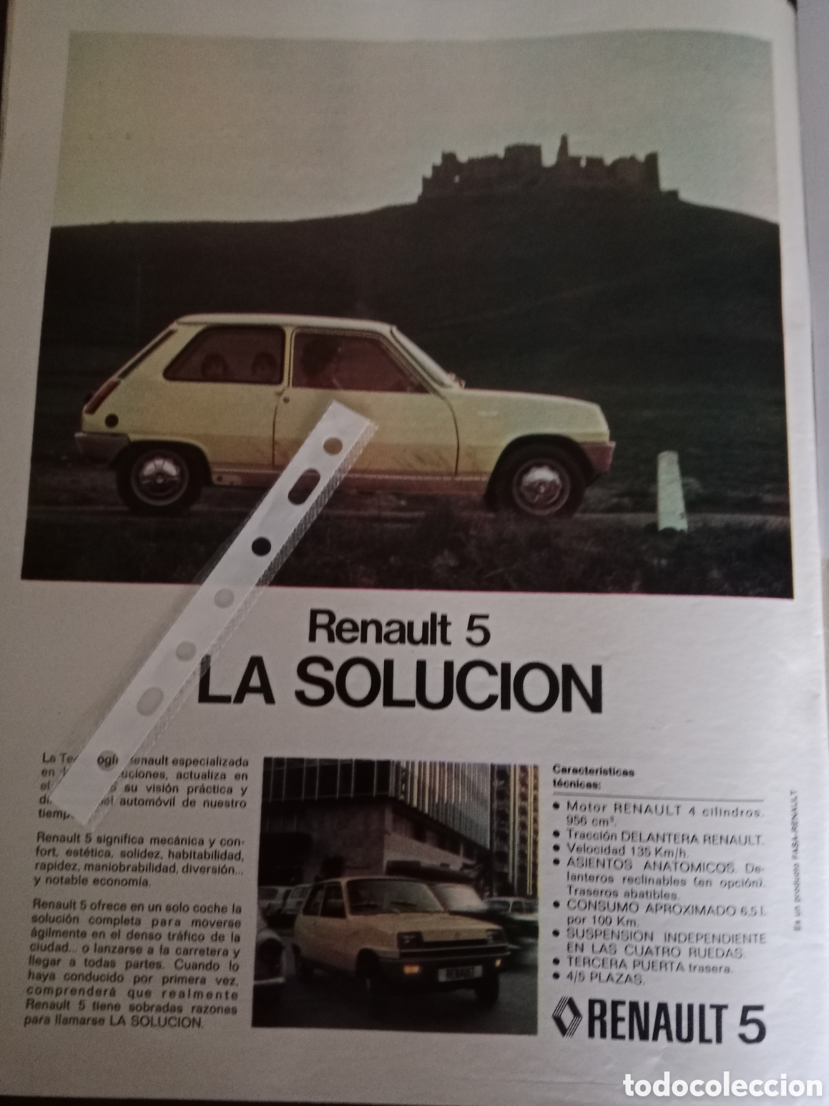 Otros Art&iacute;culos de Coleccionismo en Papel: Publicidad autom&oacute;vil Renault 5 de 1974