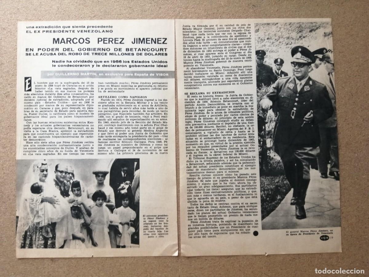 Sammelleidenschaft Andere Papierartikel: REPORTAJE. MARCOS PEREZ JIMENEZ, EX PRESIDENTE VENEZOLANO