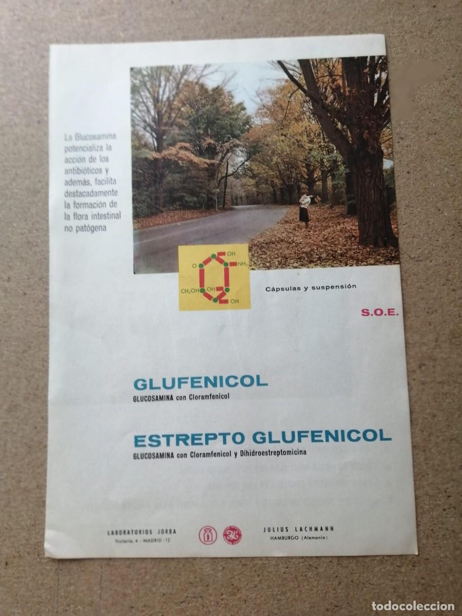 Collectionnisme Papier divers: ANUNCIO. GLUFENICOL - ESTREPTO GLUFENICOL