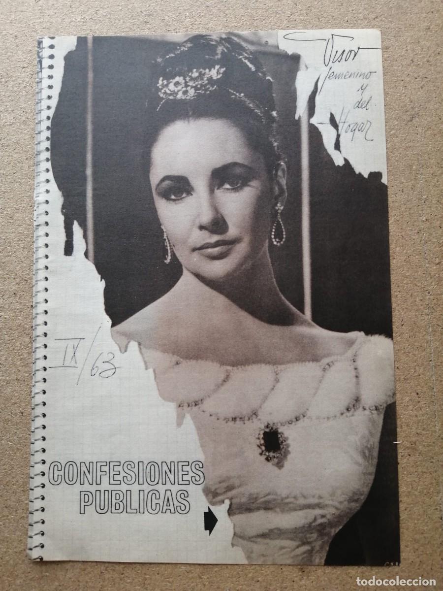 Otros Art&iacute;culos de Coleccionismo en Papel: REPORTAJE. ELIZABETH TAYLOR, CONFESIONES PUBLICAS