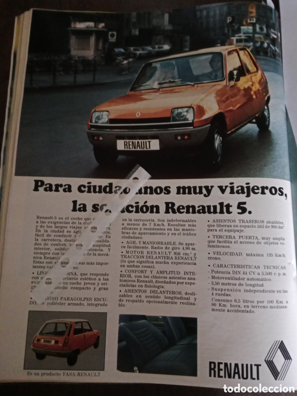 Otros Art&iacute;culos de Coleccionismo en Papel: Publicidad autom&oacute;vil Renault 5 de 1973