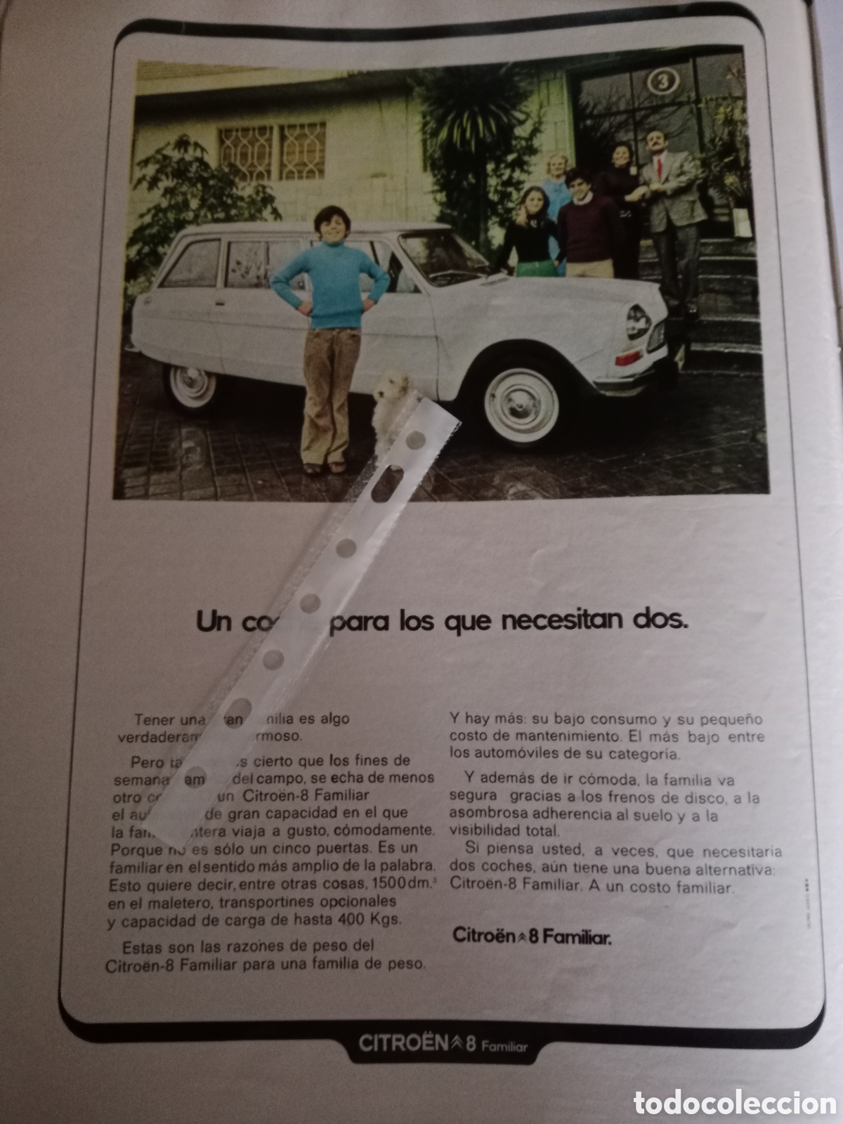 Otros Art&iacute;culos de Coleccionismo en Papel: Publicidad autom&oacute;vil Citroen 8 de 1973