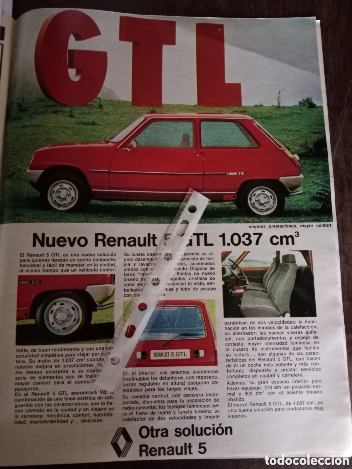 Otros Art&iacute;culos de Coleccionismo en Papel: Publicidad autom&oacute;vil Renault 5 de 1975