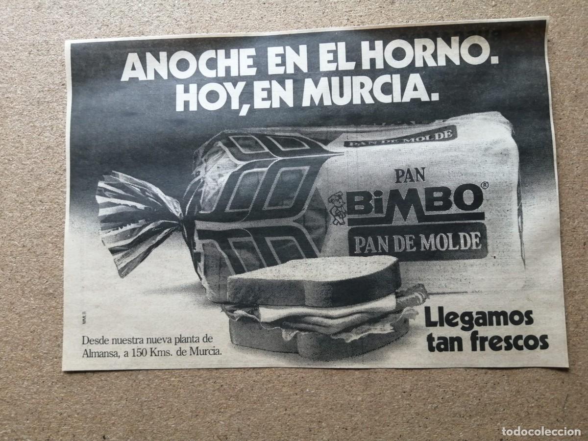 Otros Art&iacute;culos de Coleccionismo en Papel: ANUNCIO. PAN BIMBO, HOY EN MURCIA