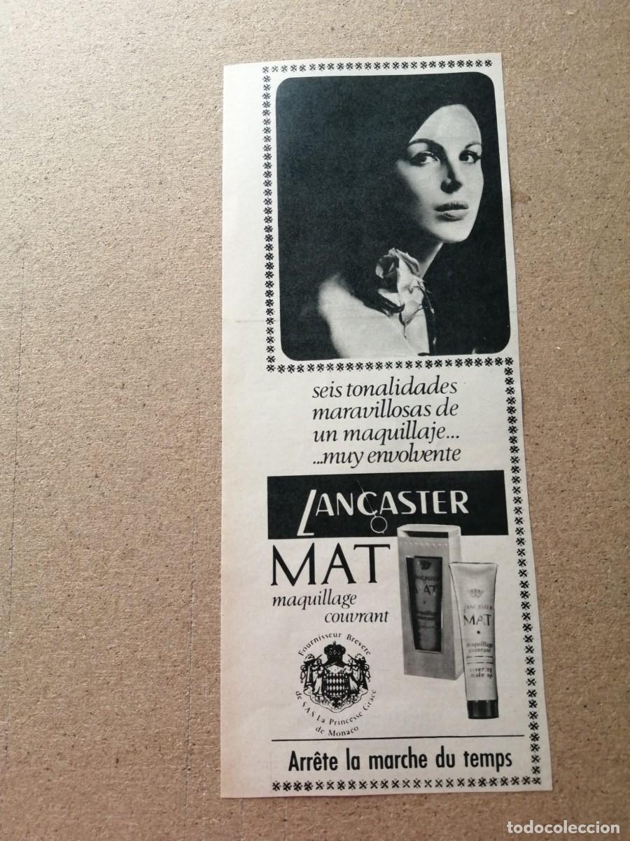 Collectionnisme Papier divers: ANUNCIO. MAQUILLAJE LANCASTER MAT