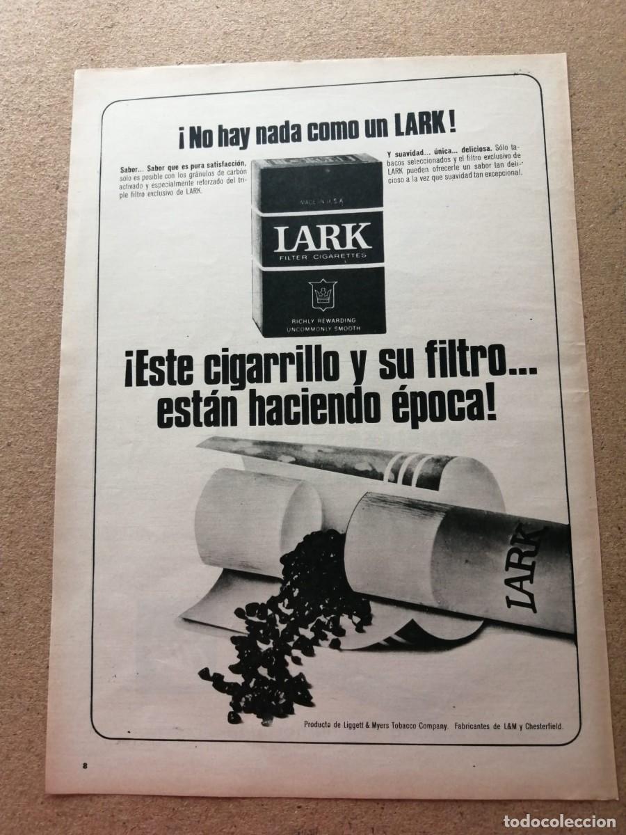 Sammelleidenschaft Andere Papierartikel: ANUNCIO. CIGARRILLOS LARK