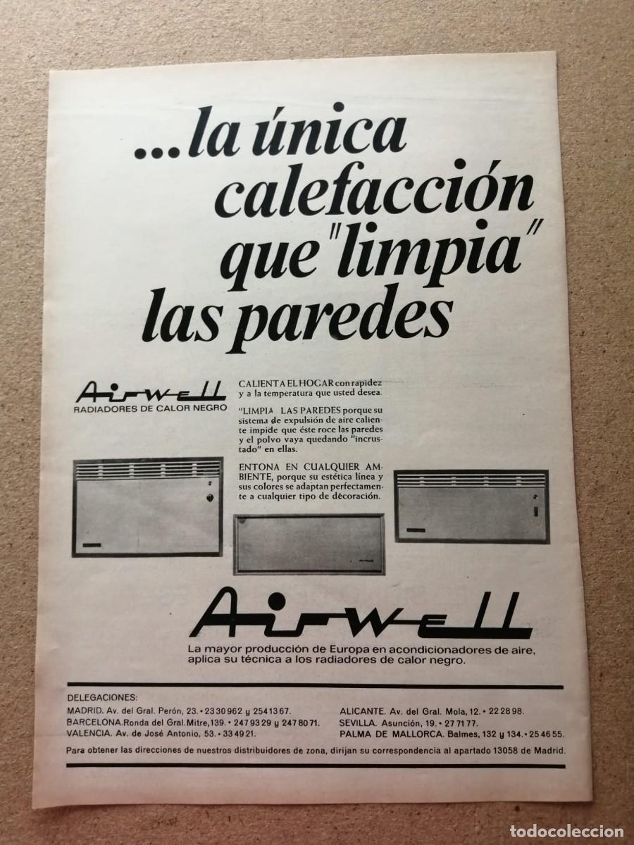 Otros Art&iacute;culos de Coleccionismo en Papel: ANUNCIO. CALEFACCION AIRWELL