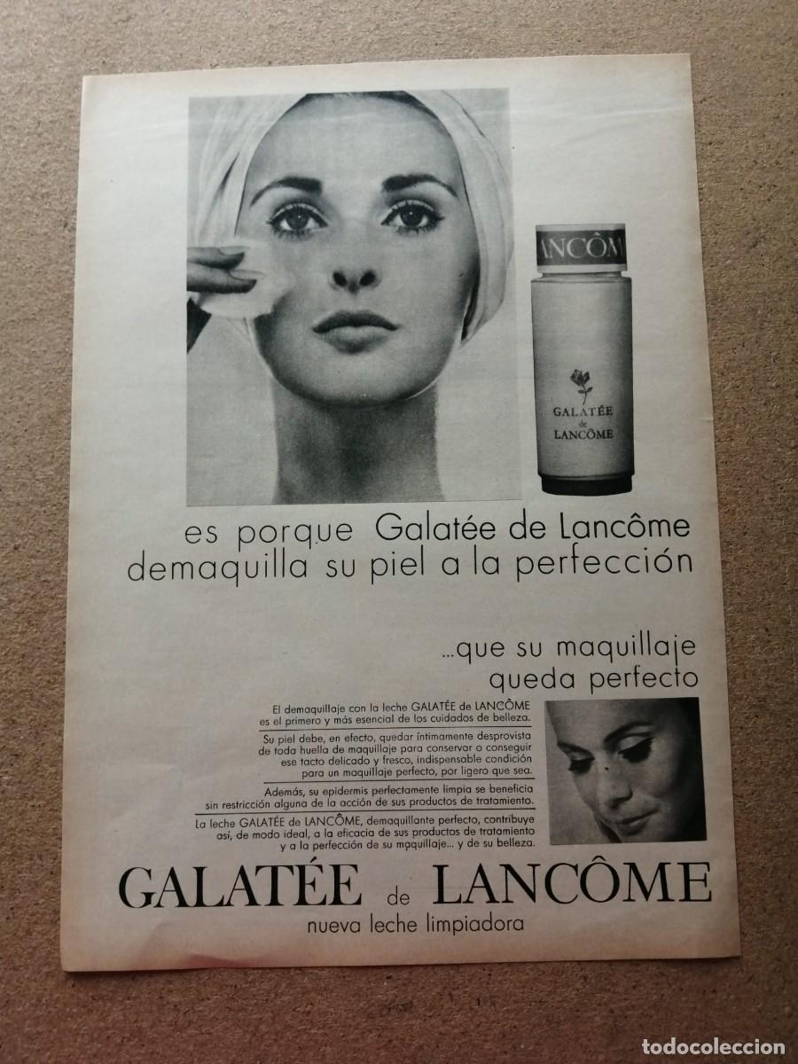 Otros Art&iacute;culos de Coleccionismo en Papel: ANUNCIO. LECHE LIMPIADORA GALATEE, DE LANCOME