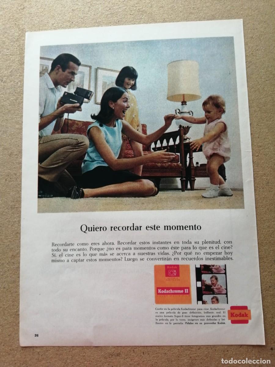 Otros Art&iacute;culos de Coleccionismo en Papel: ANUNCIO. PELICULA FOTOGTRAFICA KODACHROME