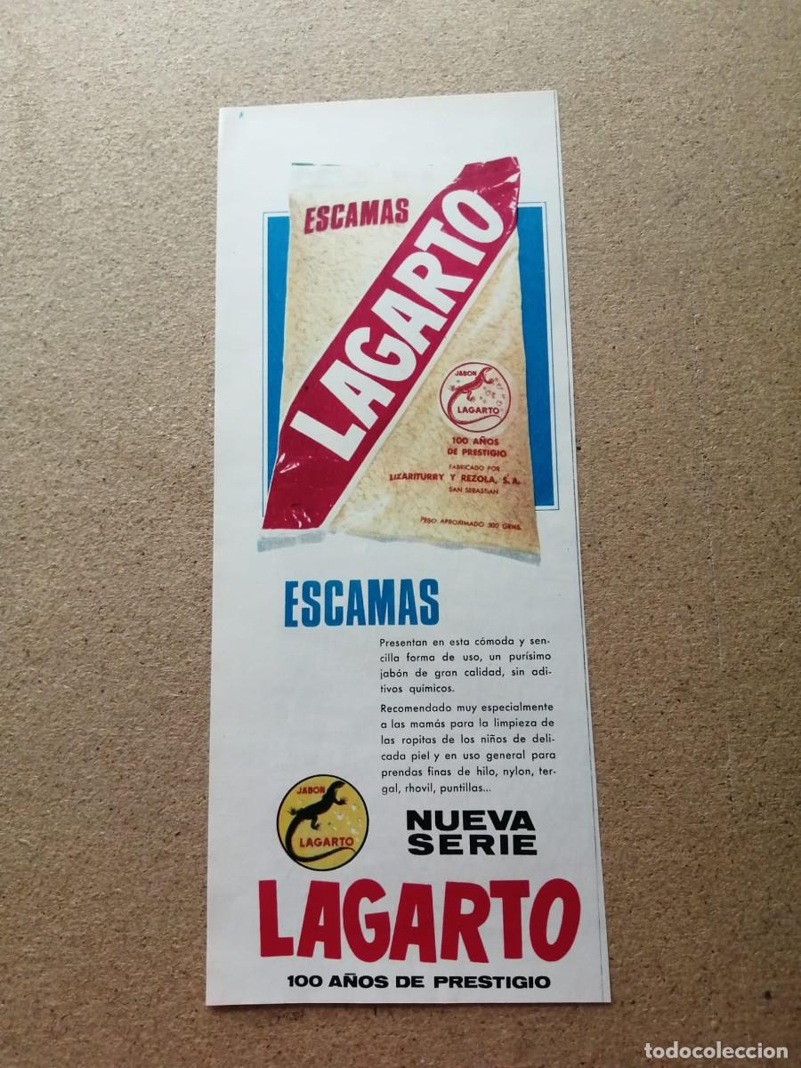Otros Art&iacute;culos de Coleccionismo en Papel: ANUNCIO. JABON EN ESCAMAS LAGARTO