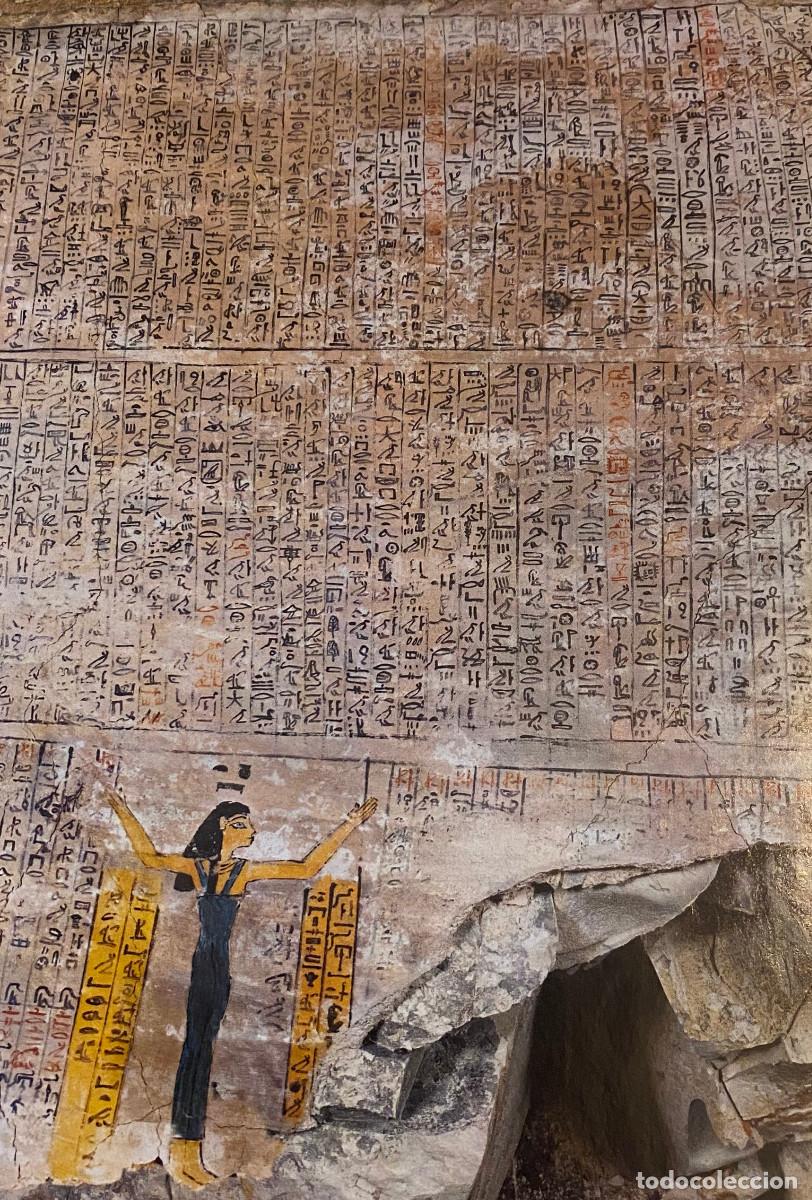 Otros Art&iacute;culos de Coleccionismo en Papel: Fotograf&iacute;a art&iacute;stica, p&aacute;gina completa de revista. Arqueolog&iacute;a, jerogl&iacute;ficos egipcios. Enmarcable.