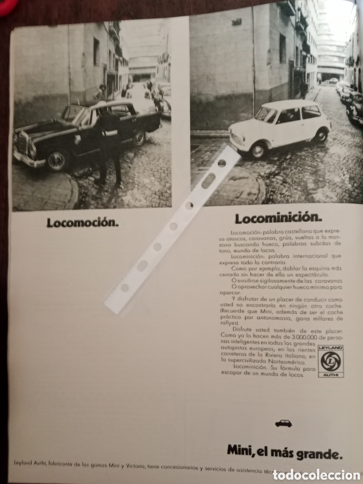 Otros Art&iacute;culos de Coleccionismo en Papel: Publicidad autom&oacute;vil mini authi de 1973