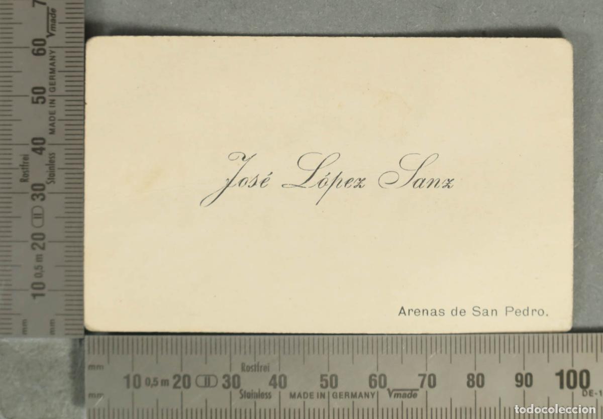 Collectionnisme Papier divers: TARJETA. Jos&eacute; L&oacute;pez SANZ. Arenas de San Pedro